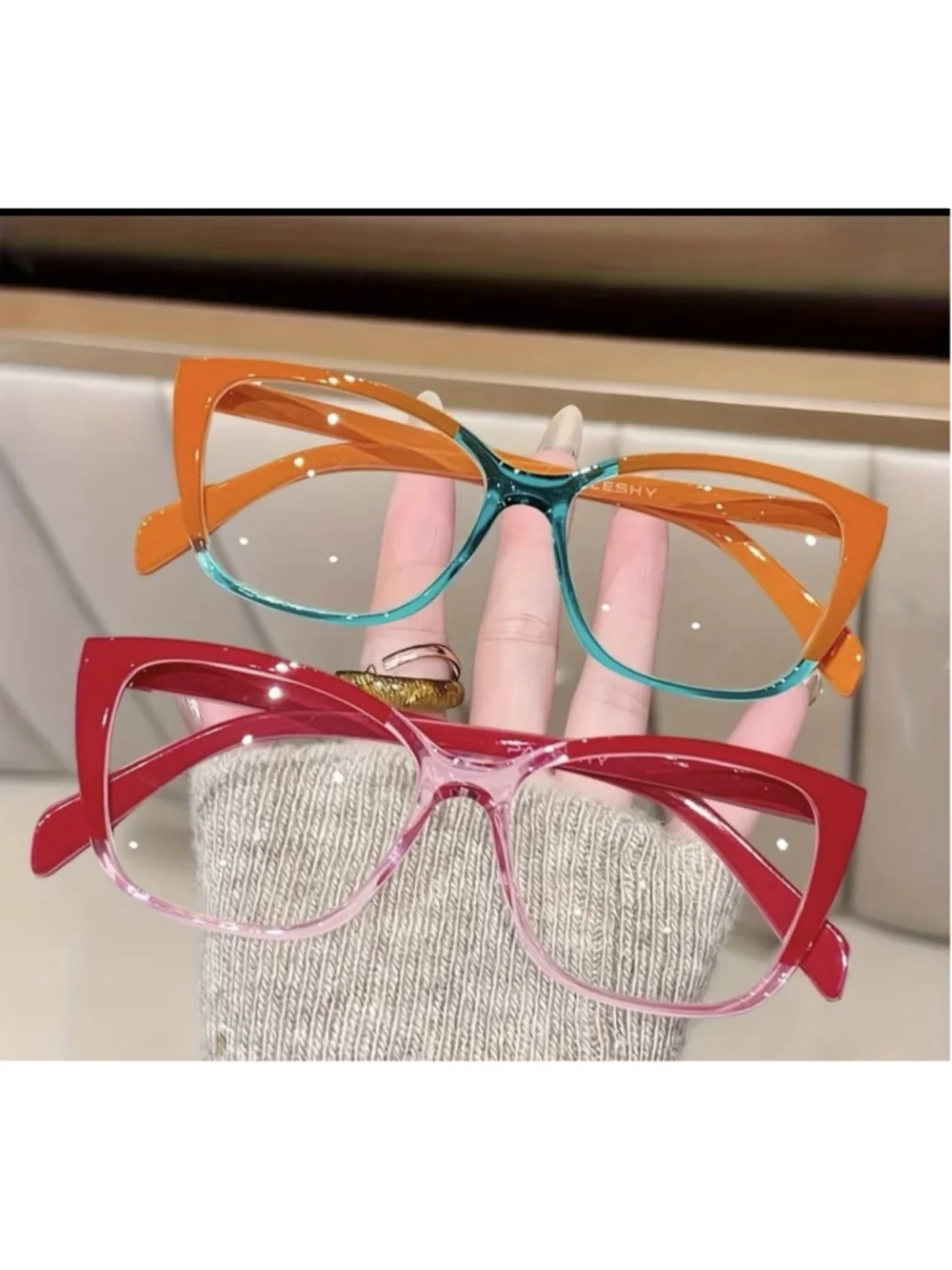 fashionable and reading glasses, screen glasses